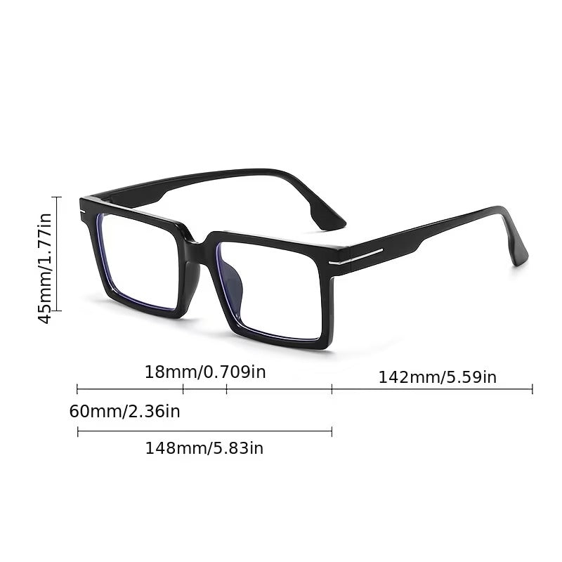 Square Frame Eyeglasses for Men & Women | Clear Lens Glasses