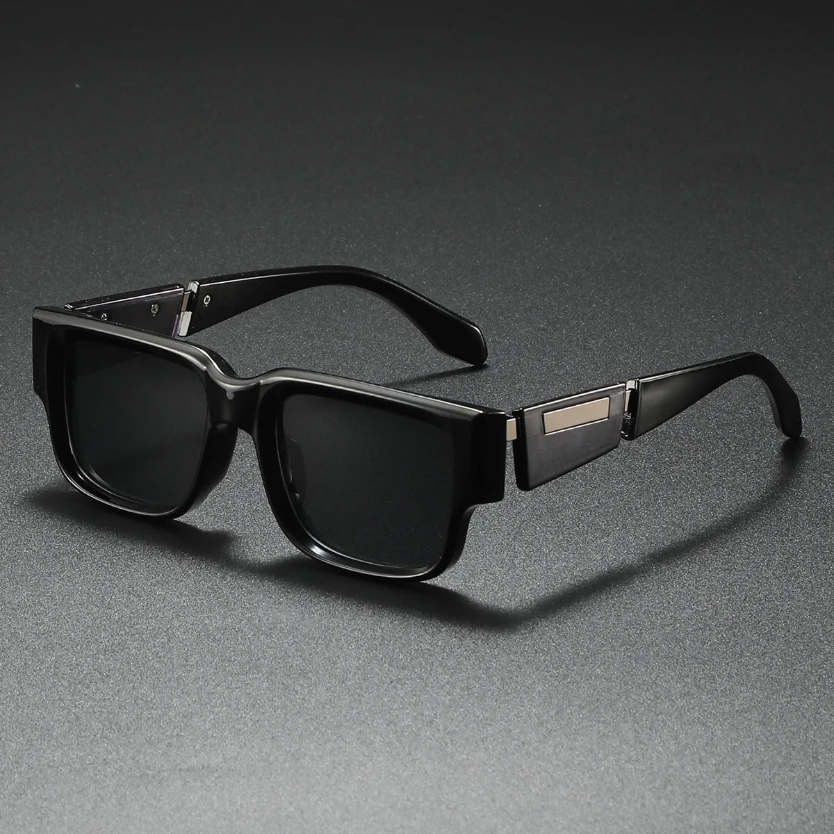 Vintage Rivet Punk Square Sunglasses For Men and Women-JonasParamount