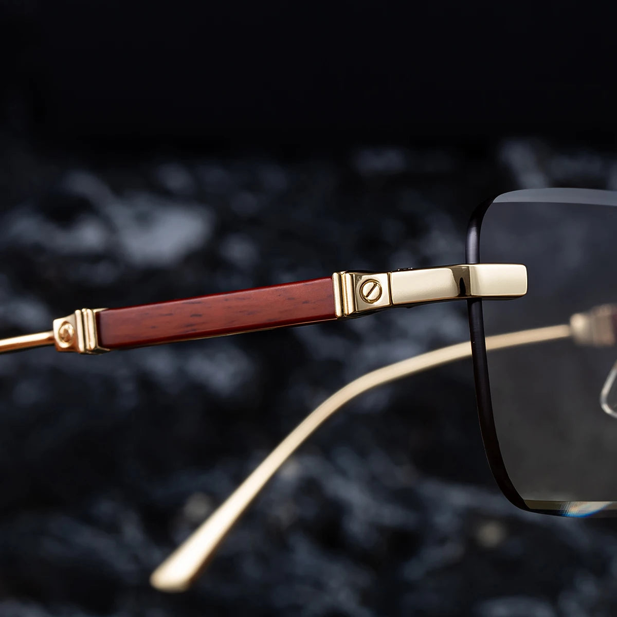 Retro Designer Rimless Sunglasses for Men & Women