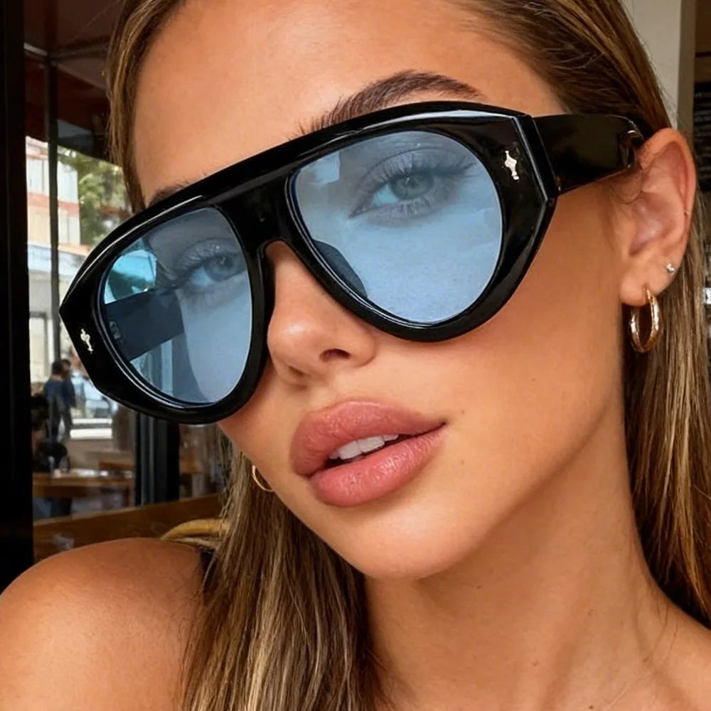 Oversized One Piece Shield Sunglasses for Women & Men