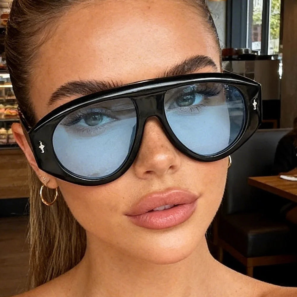 Oversized One Piece Shield Sunglasses for Women & Men