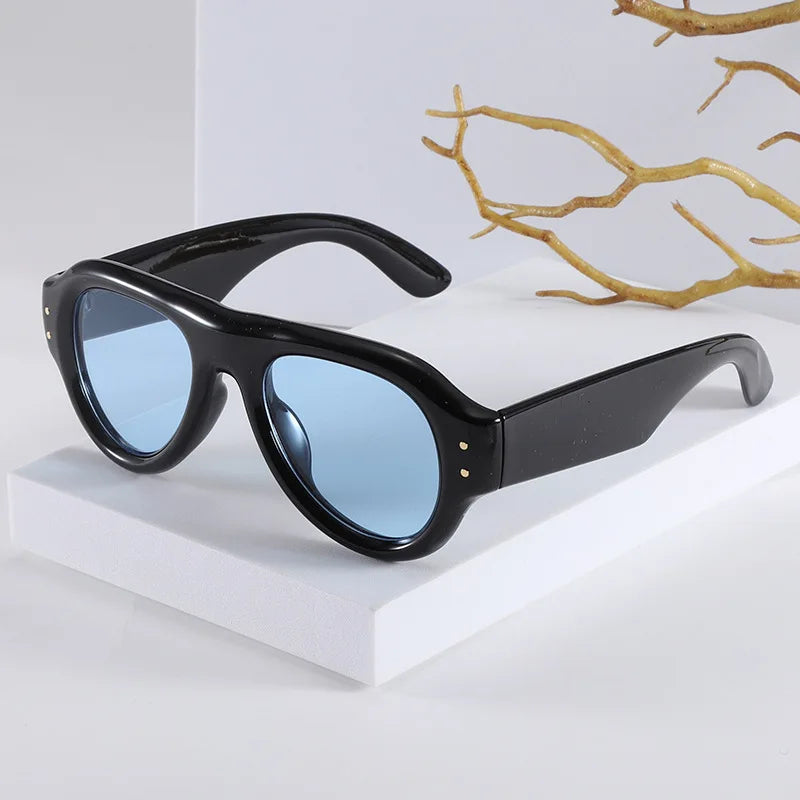 Premium Retro Oval Sunglasses for Men & Women
