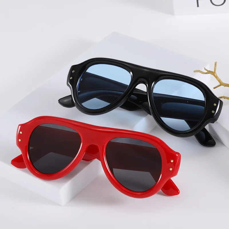 Premium Retro Oval Sunglasses for Men & Women