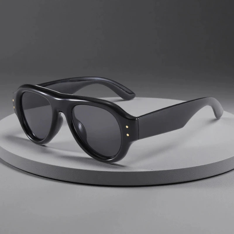 Premium Retro Oval Sunglasses for Men & Women