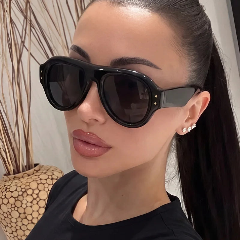Premium Retro Oval Sunglasses for Men & Women
