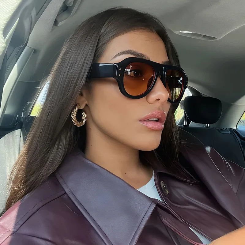 Premium Retro Oval Sunglasses for Men & Women