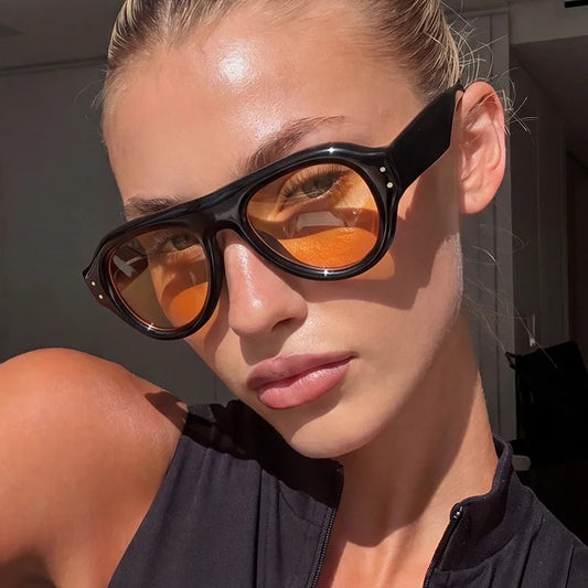 Premium Retro Oval Sunglasses for Men & Women