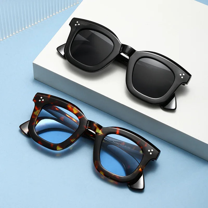 Thick Frame Premium Retro Square Sunglasses for Men & Women