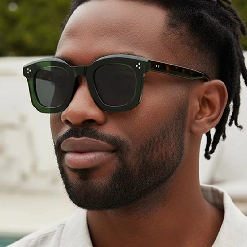 Thick Frame Premium Retro Square Sunglasses for Men & Women