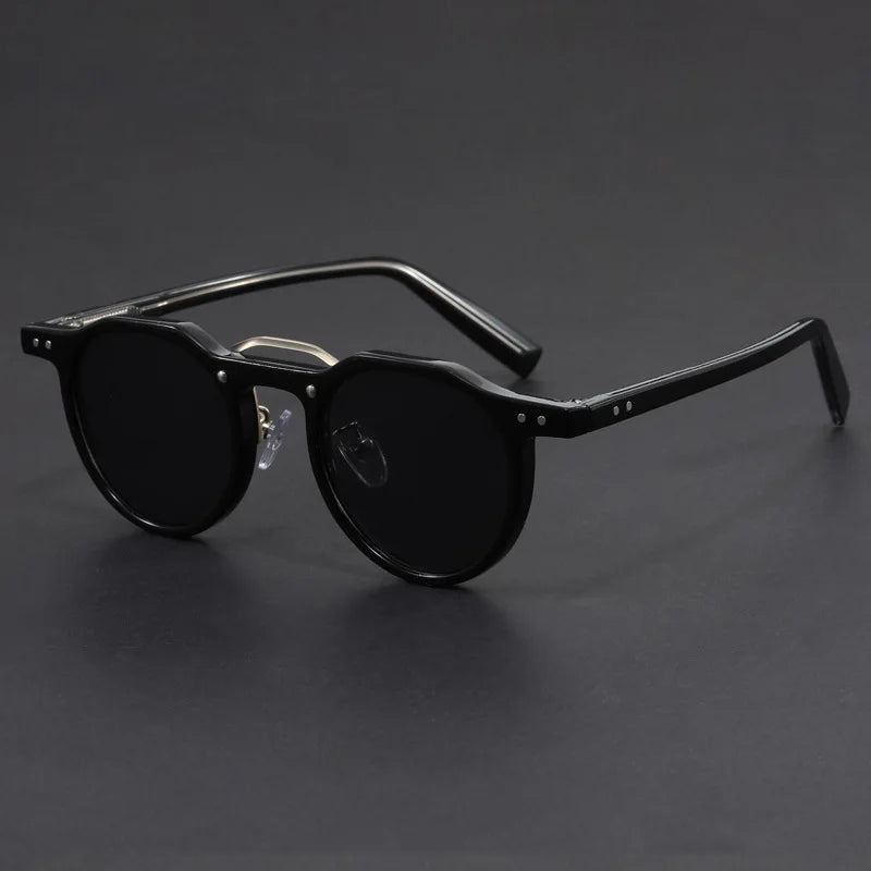Classic Vintage Round Frame Sunglasses For Men and Women-JonasParamount
