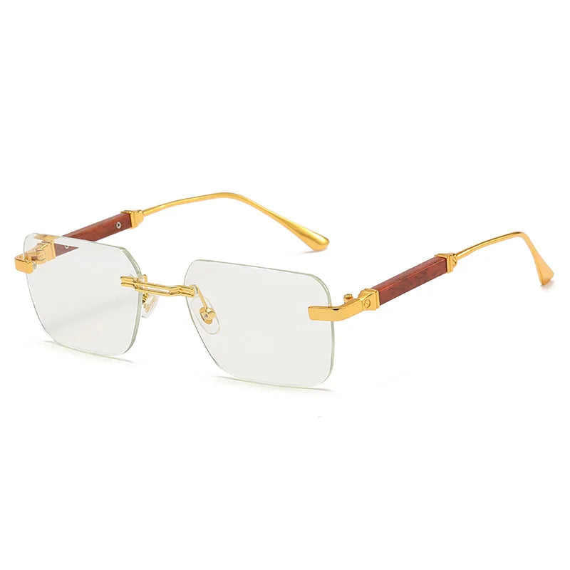 Retro Designer Rimless Sunglasses for Men & Women