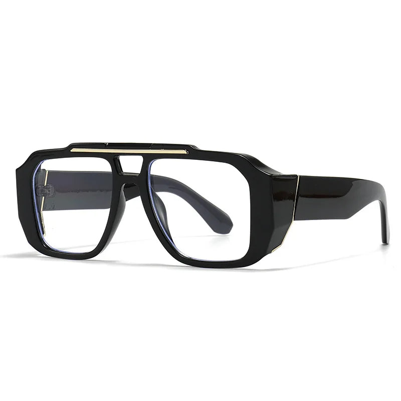 Oversized Square Double Bridge Sunglasses for Men & Women