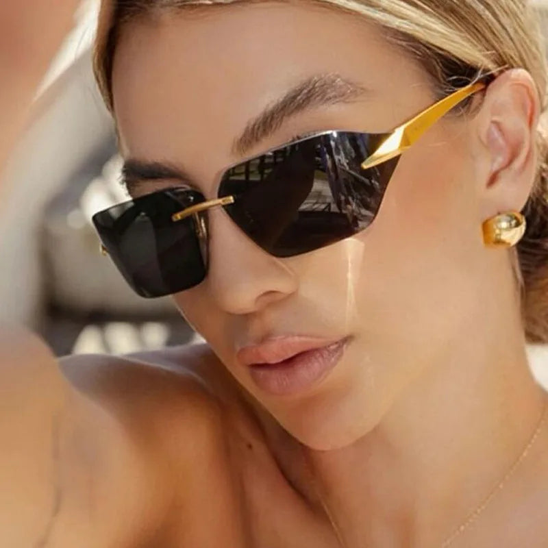 BladeEdge Rimless Sunglasses for Men and Women