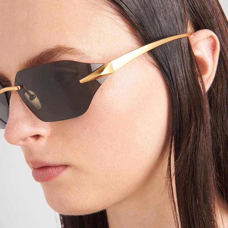 BladeEdge Rimless Sunglasses for Men and Women