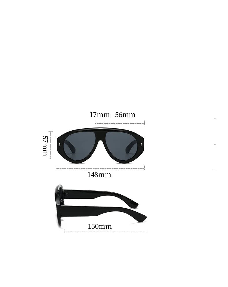 Oversized One Piece Shield Sunglasses for Women & Men