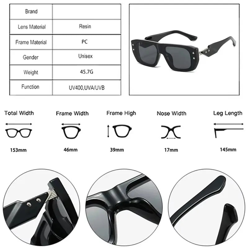 Premium Bold Square Sunglasses for Men & Women