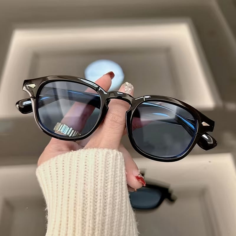 Vintage Oval Slim Frame Sunglasses for Men & Women