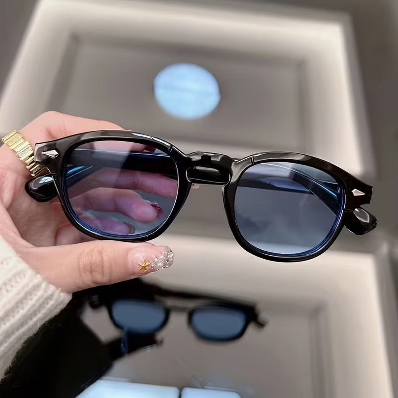 Vintage Oval Slim Frame Sunglasses for Men & Women