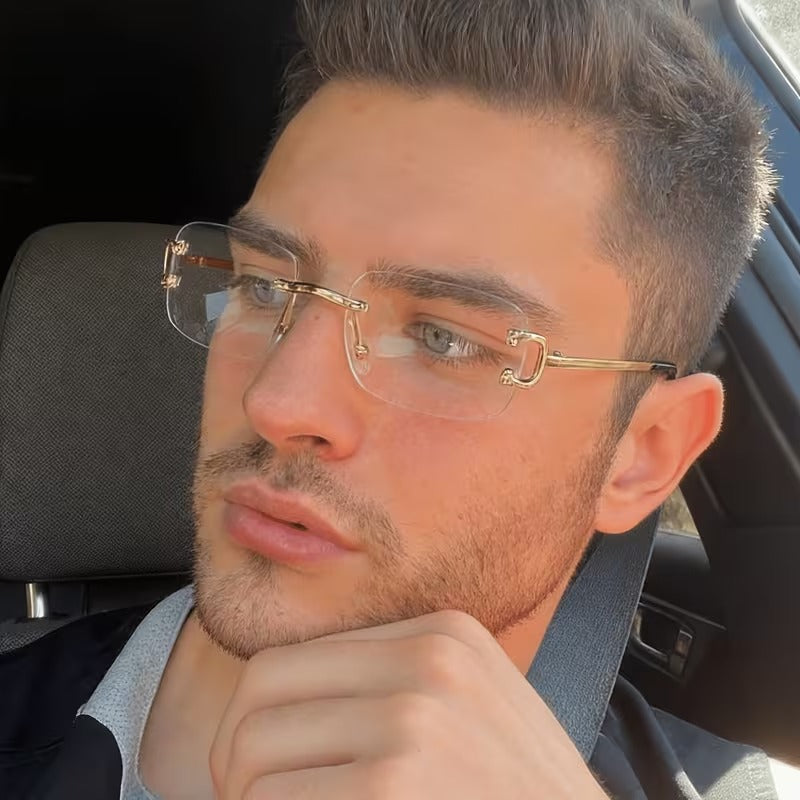 Small Clear Lens Glasses for Men & Women | Gold Fashion Eyewear
