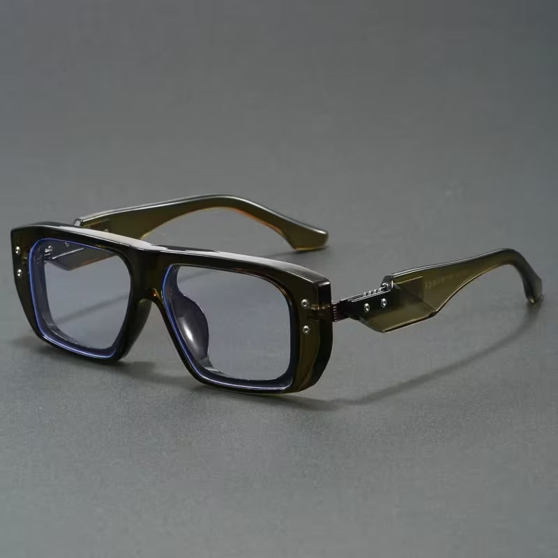 Luxury Blue Light Blocking Rectangle Glasses for Men & Women