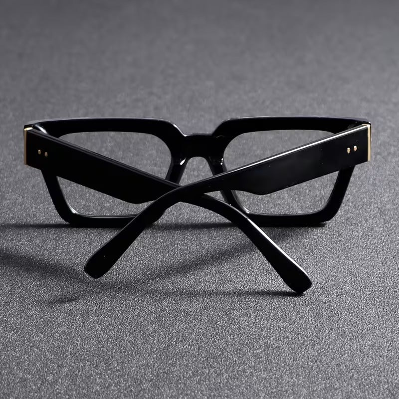 Bold Black Frame Fashion Glasses for Men & Women