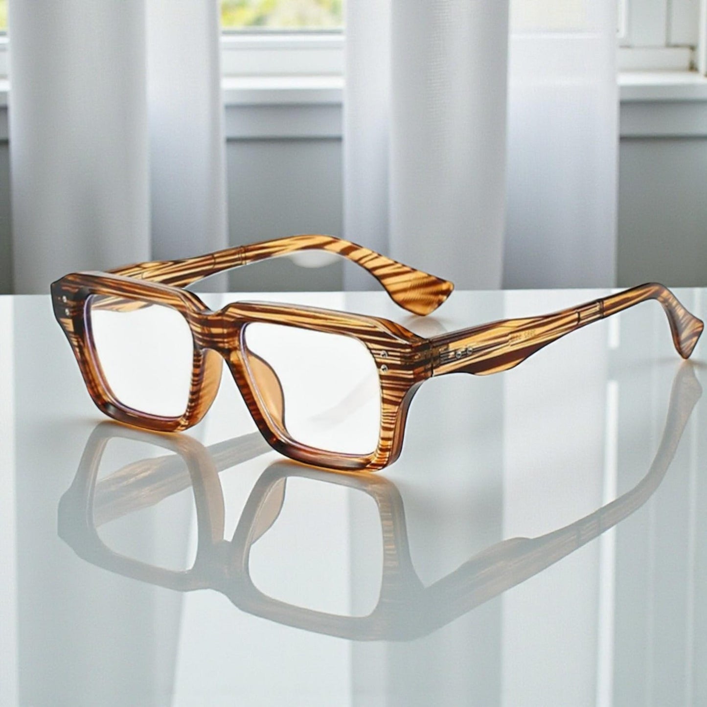 Premium Vintage Rivet Square Sunglasses for Men & Women