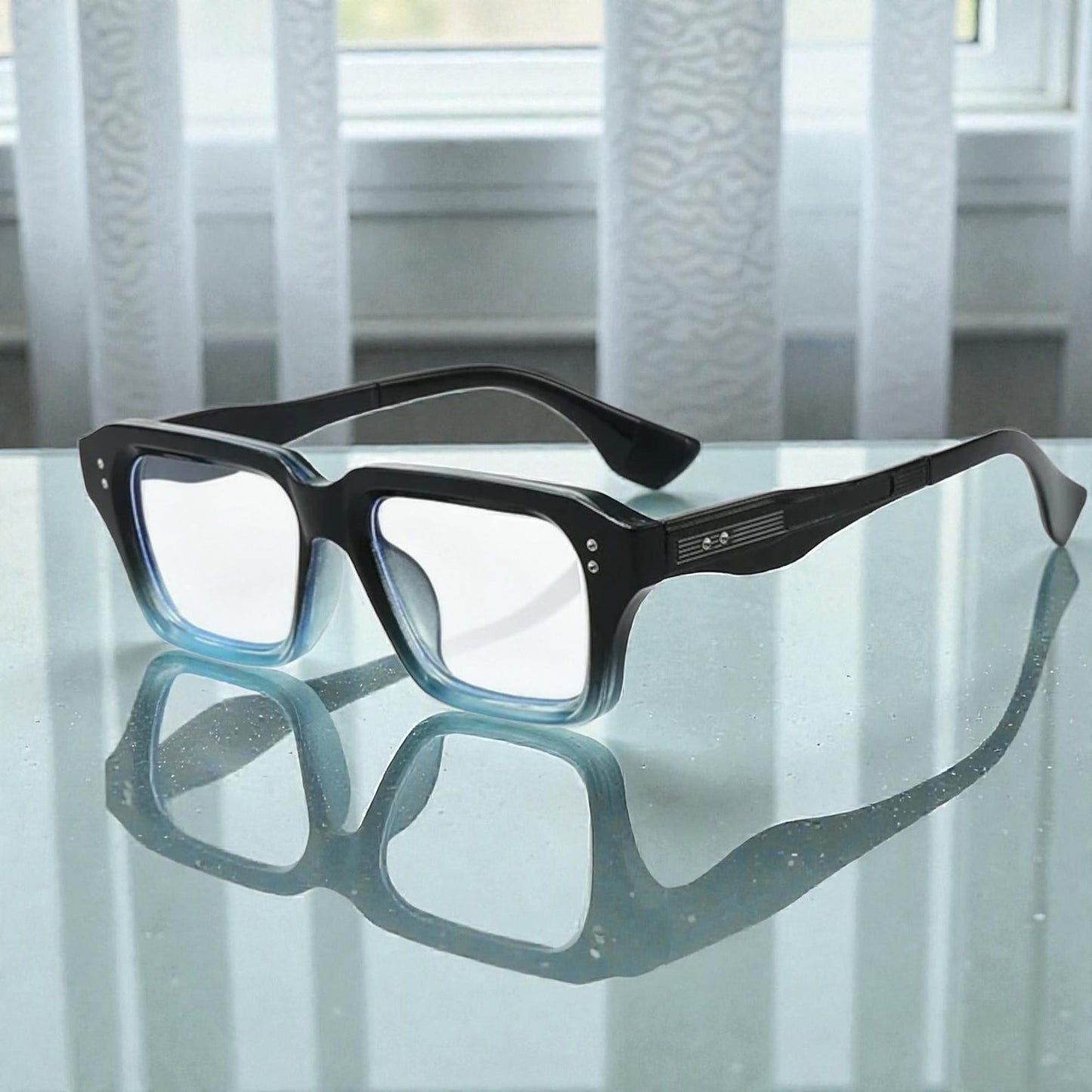 Premium Vintage Rivet Square Sunglasses for Men & Women