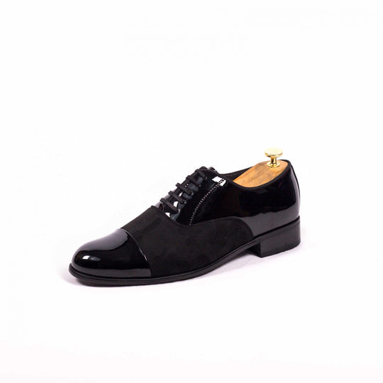 New Trendy Elegant And Classy Shiny Formal Suede Shoes For Men-JonasParamount
