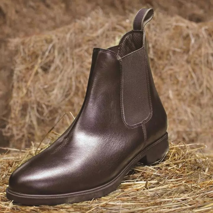 Classy Leather High Ankle-Length Chelsea Boots-JonasParamount