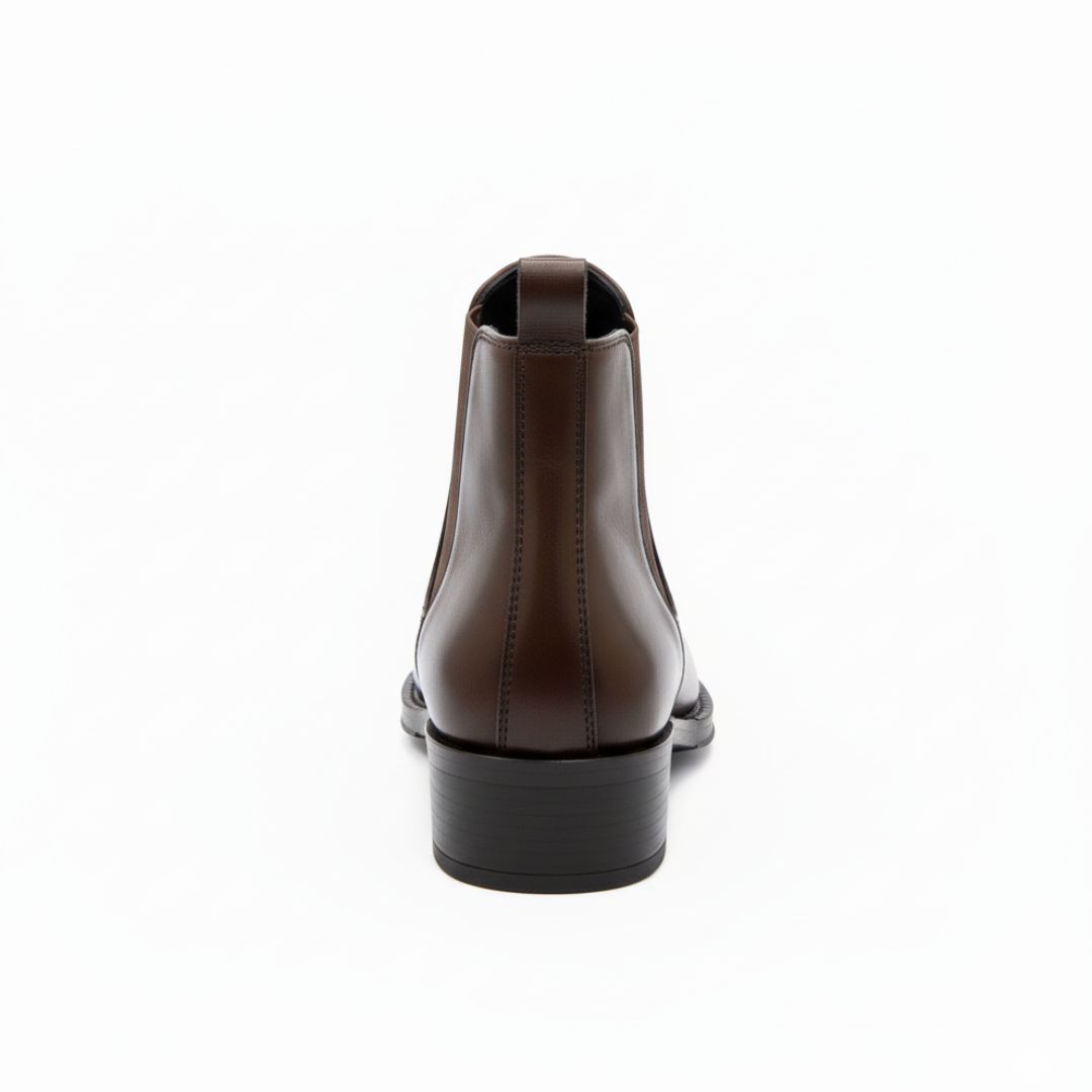 Classic Black & Brown Chelsea Boots with Cuban Heel – JonasParamount