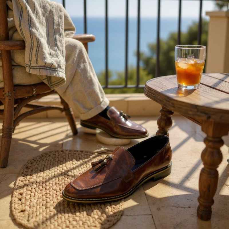 Luxury Tassel Moccasins for Men – Premium Suede Touch Slip-On Loafers