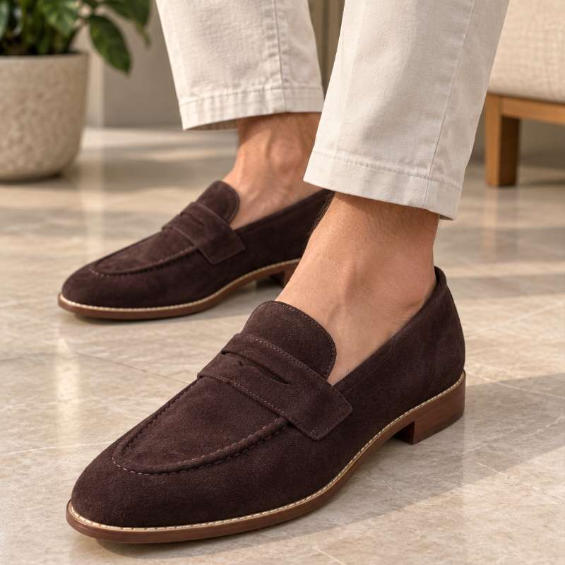 Premium Imported Suede Moccasins for Men | Slip-On Formal Loafers
