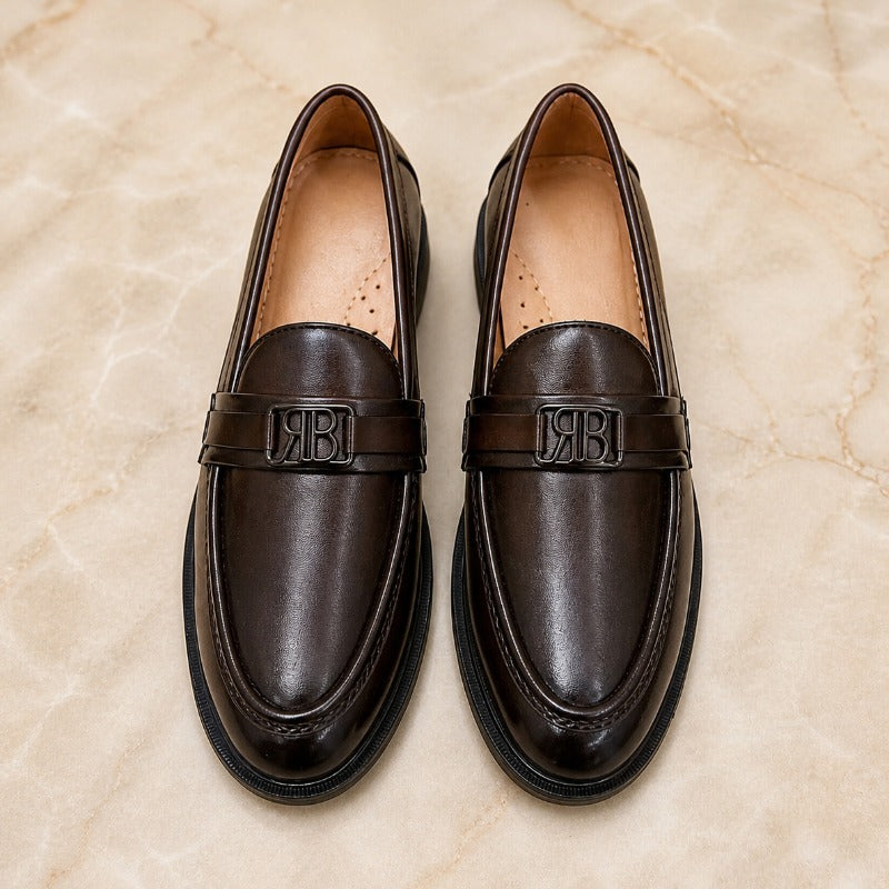 Premium Leather Moccasins for Men – Handmade Slip-On Formal Loafers