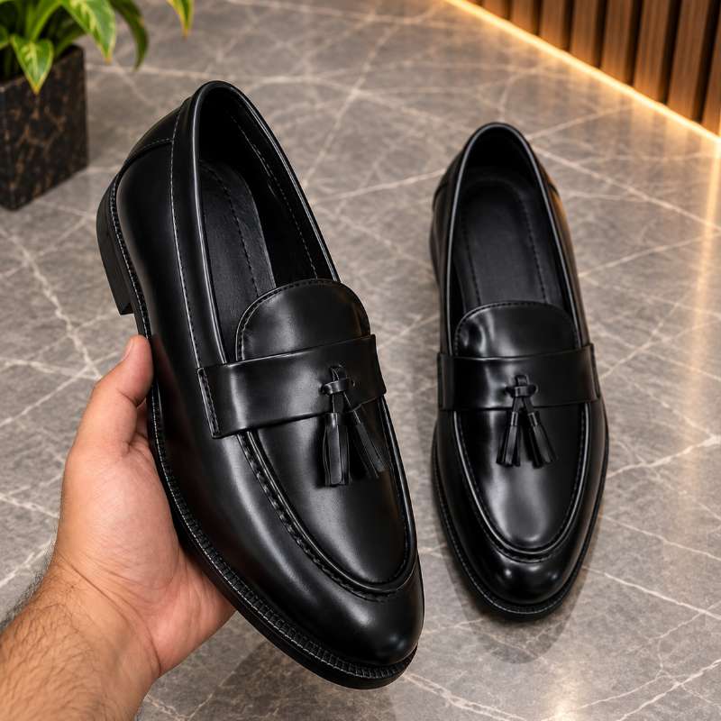 Men's Tassel Moccasins | Premium Faux Leather Loafers | Stylish Formal & Party Wear Shoes