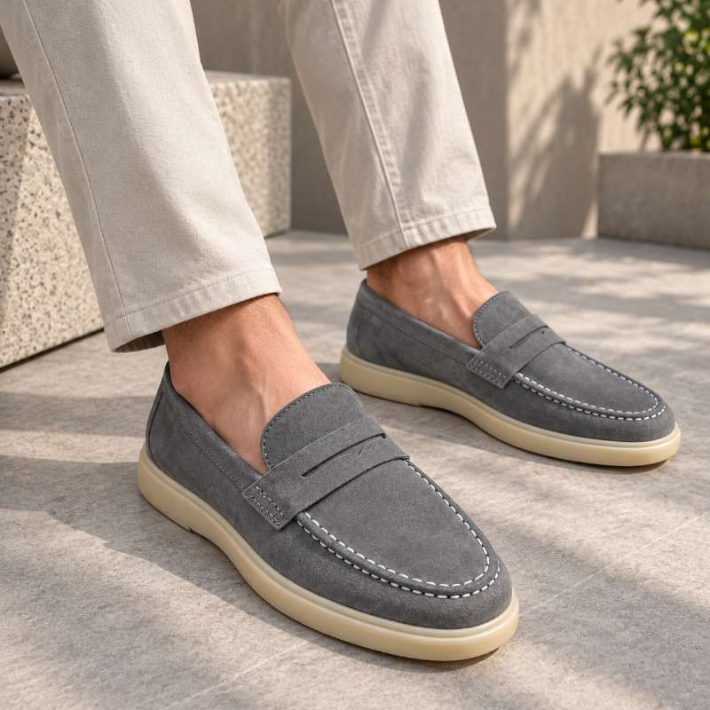 Men's Premium Suede Leather Slip-On Loafers