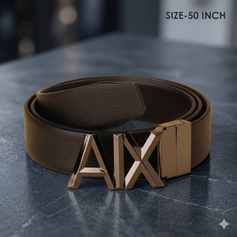 Black Urban Edge Reversible Belt for Men