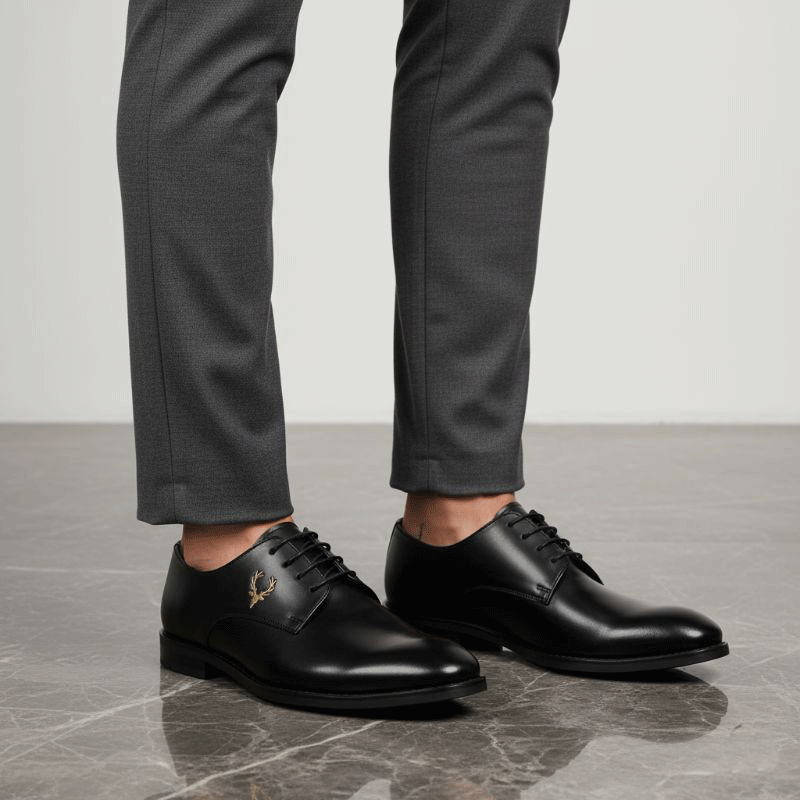 JonasParamount Formal Shoes for Men – Premium Faux Leather Lace-Up