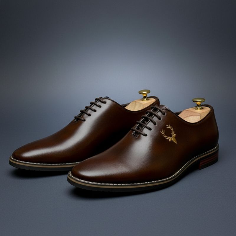 JonasParamount Formal Shoes for Men – Premium Faux Leather Lace-Up