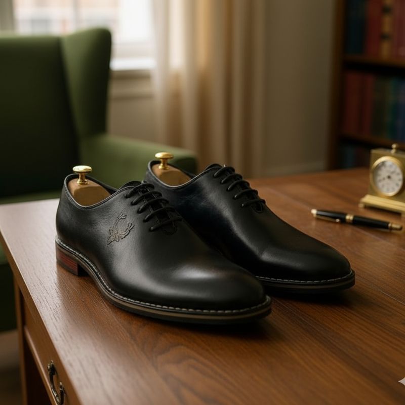 JonasParamount Formal Shoes for Men – Premium Faux Leather Lace-Up