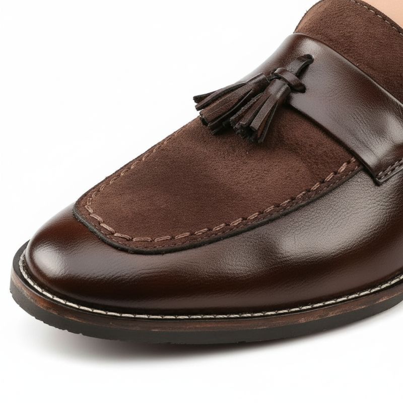 JonasParamount Luxury Tassel Suede Moccasins – Elegant Comfort for Every Occasion