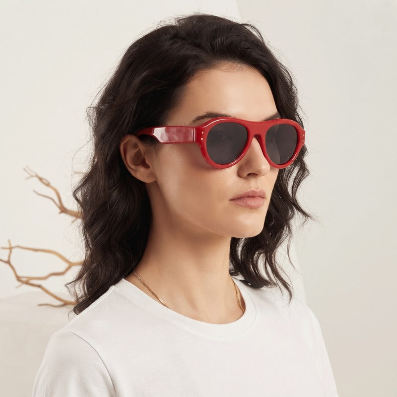 Premium Retro Oval Sunglasses for Men & Women