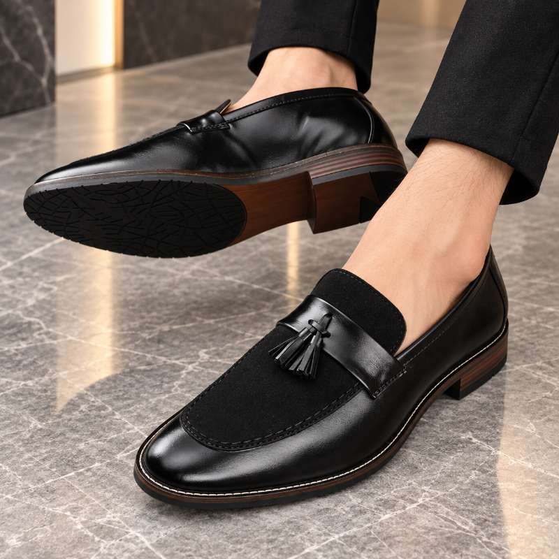 Men's Premium Tassel Suede Moccasins | Stylish Slip-On Loafers for Formal & Party Wear
