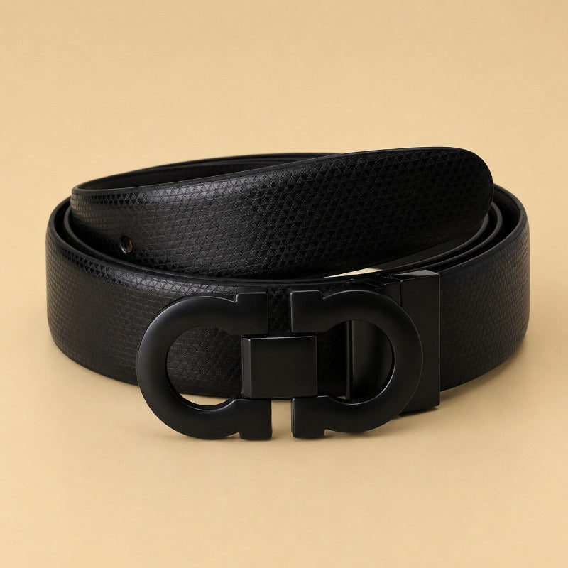 Regal Black Loop Belt for Men