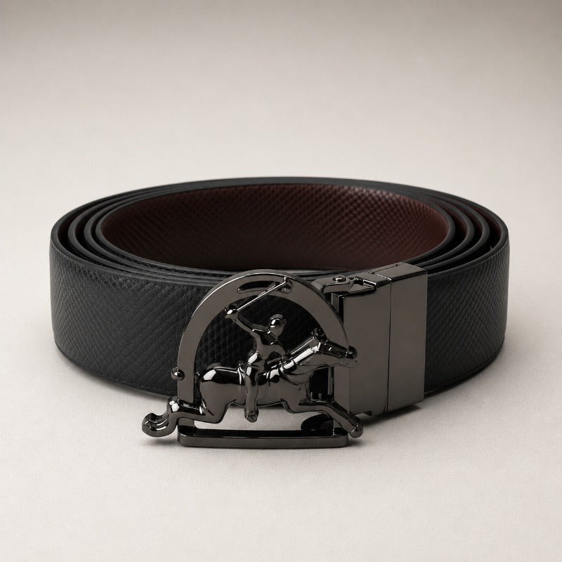 Black Heritage Horseman Premium Belt for Men