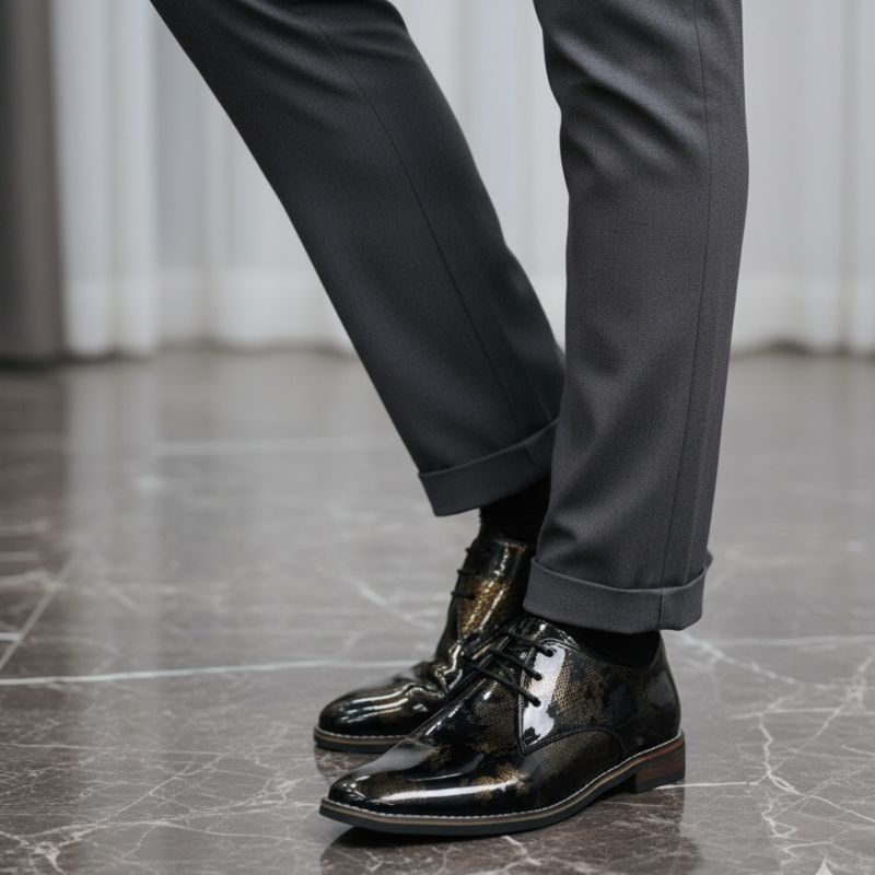 JonasParamount World Map Formal Shoes for Men