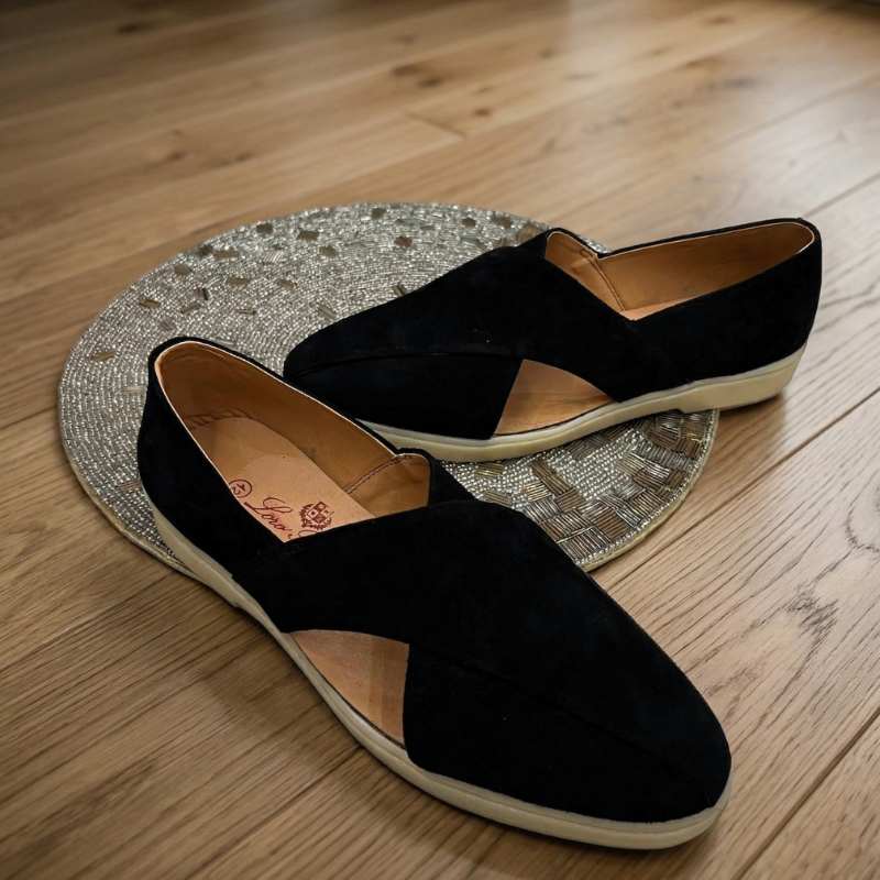 Men’s Premium Suede Peshawari Slip-On Sandals – Soft Leather Comfort Casual Ethnic Footwear