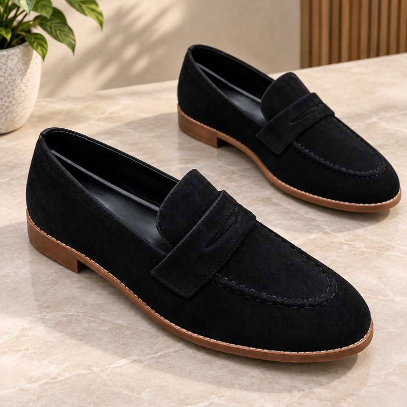 Premium Imported Suede Moccasins for Men | Slip-On Formal Loafers