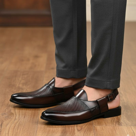 JonasParamount Traditional Peshawari Sandal – Premium Faux Leather