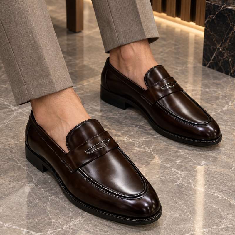 Men's Premium Buckle Moccasins | Faux Leather Loafers | Stylish Formal & Party Wear Shoes