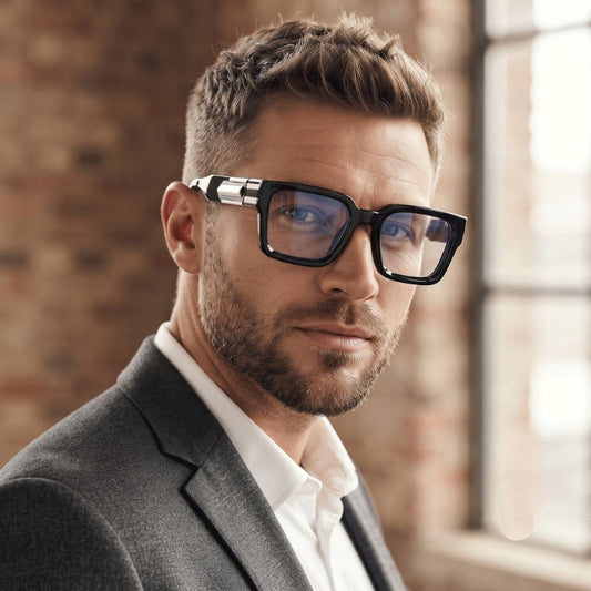 Premium Square Full Frame Blue Light Blocking Eyeglasses for Men & Women